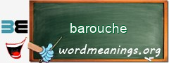 WordMeaning blackboard for barouche